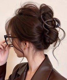 Vini（ヴィニ）の「大きめ うねうね ウェーブ ニュアンス ヘアクリップ / バンスクリップ（バレッタ/ヘアクリップ）」
