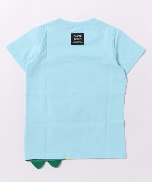 CHEEK ROOM（チークルーム）の「チークルーム 恐竜の足 Tシャツ（Tシャツ/カットソー・キッズ・アイボリー/サックスブルー/グリーン・80ｃｍ/90cm/110cm/120cm/130cm/100cm）」の4枚目の写真