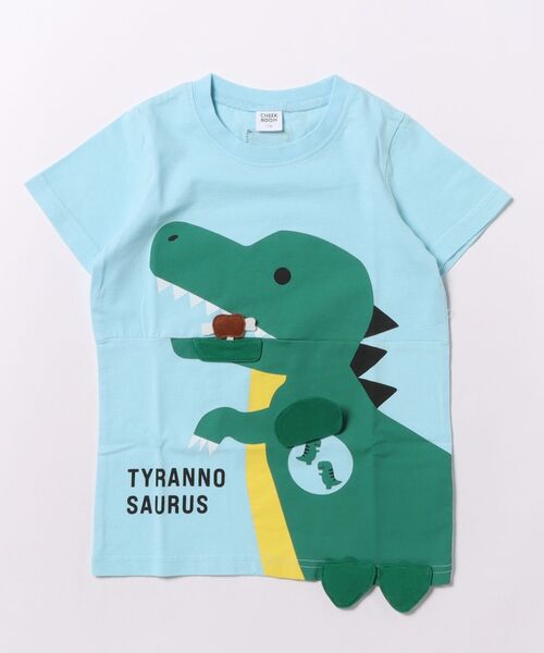 CHEEK ROOM（チークルーム）の「チークルーム 恐竜の足 Tシャツ（Tシャツ/カットソー・キッズ・アイボリー/サックスブルー/グリーン・80ｃｍ/90cm/110cm/120cm/130cm/100cm）」の5枚目の写真