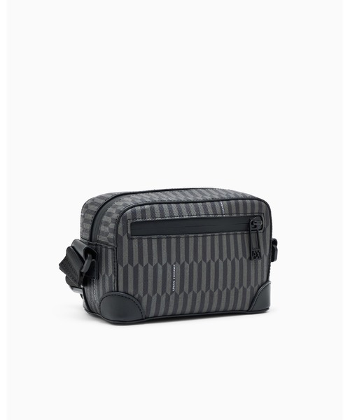 ARMANI EXCHANGE（アルマーニエクスチェンジ）の「【A|X アルマーニ エクスチェンジ】ジオメトリックプリント ミニショルダーバッグ（ショルダーバッグ・メンズ・ブラック・FREE）」の6枚目の写真