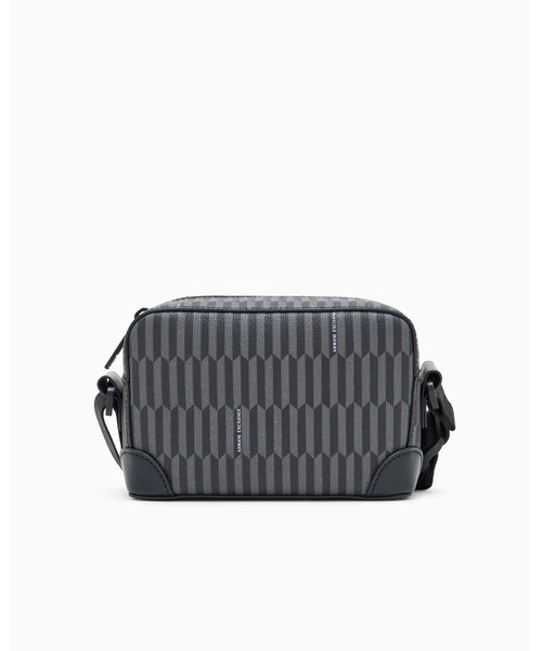 ARMANI EXCHANGE（アルマーニエクスチェンジ）の「【A|X アルマーニ エクスチェンジ】ジオメトリックプリント ミニショルダーバッグ（ショルダーバッグ・メンズ・ブラック・FREE）」の5枚目の写真