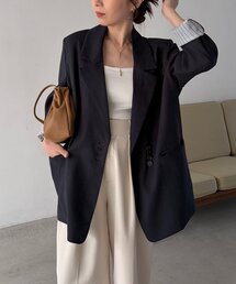 CAPRICIEUX LE'MAGE | 【サイズ展開あり】〈C.L〉リネンタッチテーラードジャケット(テーラードジャケット)