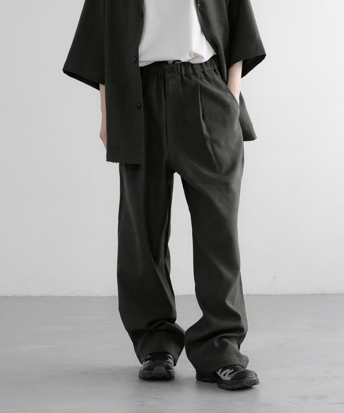 LOWRYS FARM(ローリーズファーム)の「SETUP可能【LFM(U)】ホップサックイージーワイドパンツ 603605(その他パンツ・メンズ・ブラウン/グレー・LARGE/MEDIUM)」の2枚目の写真