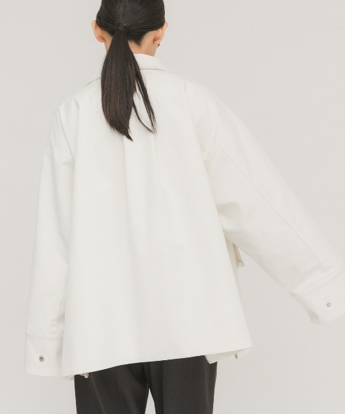 KBF（ケイビーエフ）の「ポケットディティールジャケット（その他アウター・レディース・ベージュ系その他/チャコールグレー/オフホワイト・ONE）」の22枚目の写真