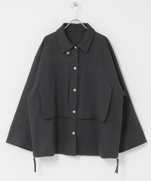 KBF（ケイビーエフ）の「ポケットディティールジャケット（その他アウター・レディース・ベージュ系その他/チャコールグレー/オフホワイト・ONE）」の11枚目の写真