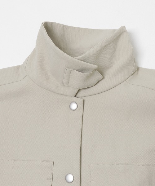 KBF（ケイビーエフ）の「ポケットディティールジャケット（その他アウター・レディース・ベージュ系その他/チャコールグレー/オフホワイト・ONE）」の14枚目の写真