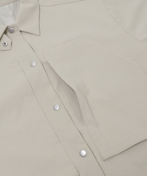 KBF（ケイビーエフ）の「ポケットディティールジャケット（その他アウター・レディース・ベージュ系その他/チャコールグレー/オフホワイト・ONE）」の15枚目の写真