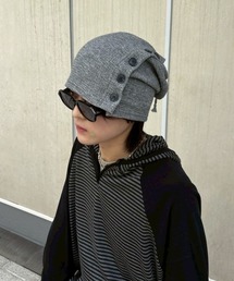Never mind the XU / Chikashitsu+ | 【nmtc+】button neck warmer cap / 【エヌエムティーシープラス】ボタンネックウォーマーキャップ<着用動画あり>(ニットキャップ/ビーニー)