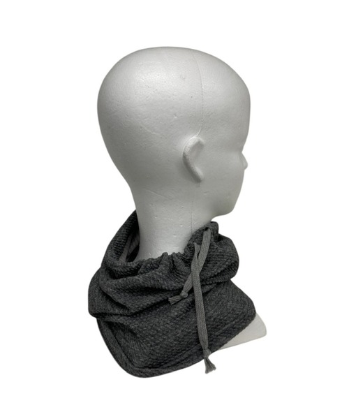 Never mind the XU / Chikashitsu+(ネバーマインド ザ エックスユー / チカシツプラス)の「【nmtc+】button neck warmer cap / 【エヌエムティーシープラス】ボタンネックウォーマーキャップ<着用動画あり>(ニットキャップ/ビーニー・メンズ・チャコール/グレー・ONE SIZE)」の15枚目の写真