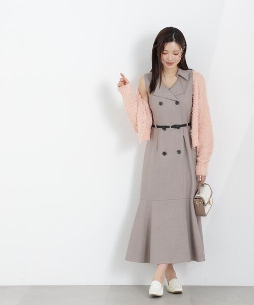 PROPORTION BODY DRESSING(プロポーションボディドレッシング)の「トレンチジャンスカワンピース / 1216140310(ワンピース・レディース・ベージュ/グレー/ブルー・MEDIUM/P/S/SMALL)」の1枚目の写真