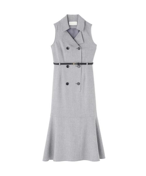 PROPORTION BODY DRESSING(プロポーションボディドレッシング)の「トレンチジャンスカワンピース / 1216140310(ワンピース・レディース・ベージュ/グレー/ブルー・MEDIUM/P/S/SMALL)」の4枚目の写真