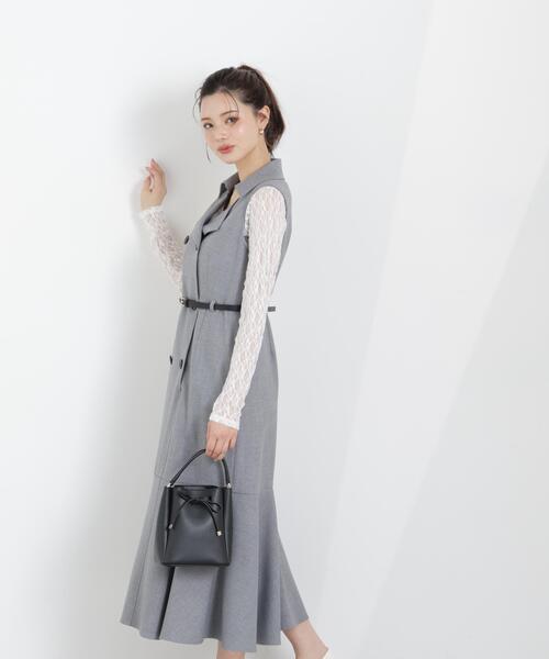 PROPORTION BODY DRESSING(プロポーションボディドレッシング)の「トレンチジャンスカワンピース / 1216140310(ワンピース・レディース・ベージュ/グレー/ブルー・MEDIUM/P/S/SMALL)」の5枚目の写真