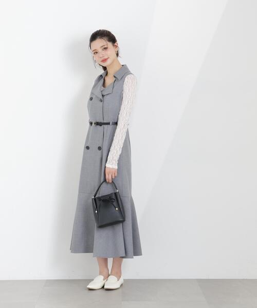 PROPORTION BODY DRESSING(プロポーションボディドレッシング)の「トレンチジャンスカワンピース / 1216140310(ワンピース・レディース・ベージュ/グレー/ブルー・MEDIUM/P/S/SMALL)」の7枚目の写真