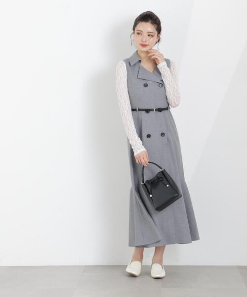 PROPORTION BODY DRESSING(プロポーションボディドレッシング)の「トレンチジャンスカワンピース / 1216140310(ワンピース・レディース・ベージュ/グレー/ブルー・MEDIUM/P/S/SMALL)」の10枚目の写真