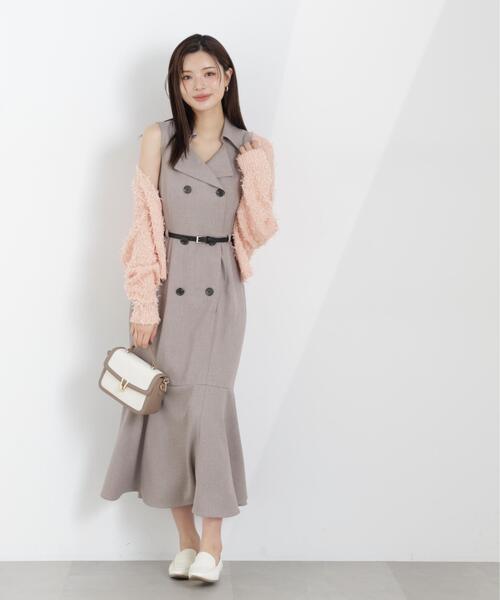 PROPORTION BODY DRESSING(プロポーションボディドレッシング)の「トレンチジャンスカワンピース / 1216140310(ワンピース・レディース・ベージュ/グレー/ブルー・MEDIUM/P/S/SMALL)」の14枚目の写真