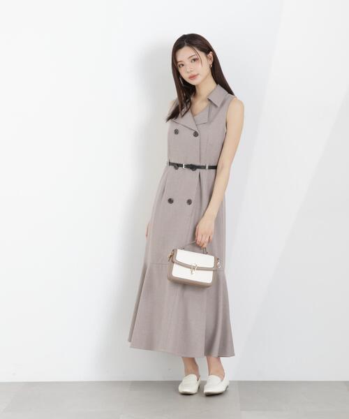 PROPORTION BODY DRESSING(プロポーションボディドレッシング)の「トレンチジャンスカワンピース / 1216140310(ワンピース・レディース・ベージュ/グレー/ブルー・MEDIUM/P/S/SMALL)」の20枚目の写真