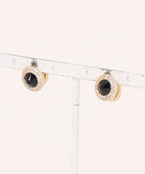 チャイハネ（チャイハネ）の「【チャイハネ】エキビジューピアス（ピアス（両耳用）・レディース・グリーン/クリア/ピンク/イエロー/ブラック・FREE）」の2枚目の写真