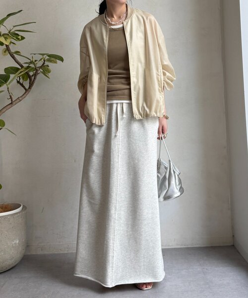 DouDou（ドゥドゥ）の「シアーブルゾン（その他アウター・レディース・ベージュ/ホワイト系その他/ブラウン・FREE）」の6枚目の写真