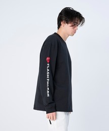 FLASH PACKER（フラッシュパッカー）の「FLASH PACKER フラッシュパッカー / 26春夏新作 リラックスシルエット ハートモチーフ Dry Silky Cotton ロングスリーブT シャツ ロンT/// XLT-HRT（Tシャツ/カットソー）」