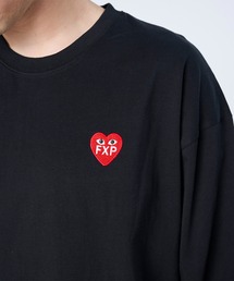 FLASH PACKER（フラッシュパッカー）の「FLASH PACKER フラッシュパッカー / リラックスシルエット ハートモチーフ Dry Silky Cotton ロングスリーブT シャツ ロンT /// XLT-HRT（Tシャツ/カットソー）」