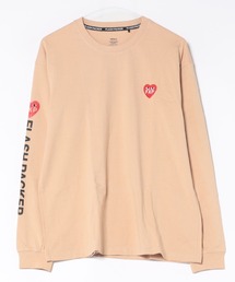 FLASH PACKER（フラッシュパッカー）の「FLASH PACKER フラッシュパッカー / リラックスシルエット ハートモチーフ Dry Silky Cotton ロングスリーブT シャツ ロンT /// XLT-HRT（Tシャツ/カットソー）」