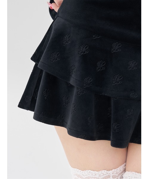 Darich（ダーリッチ）の「シグネチャーDRベロアミニスカート（スカート・レディース・ホワイト/ベビーピンク/サックスブルー/ブラック・FREE）」の16枚目の写真