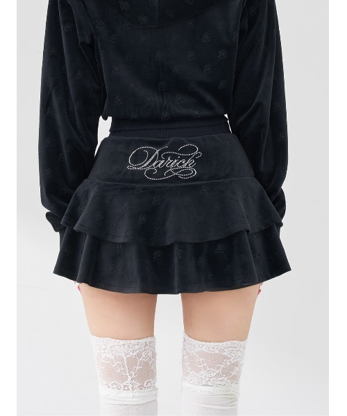 Darich（ダーリッチ）の「シグネチャーDRベロアミニスカート（スカート・レディース・ホワイト/ベビーピンク/サックスブルー/ブラック・FREE）」の17枚目の写真