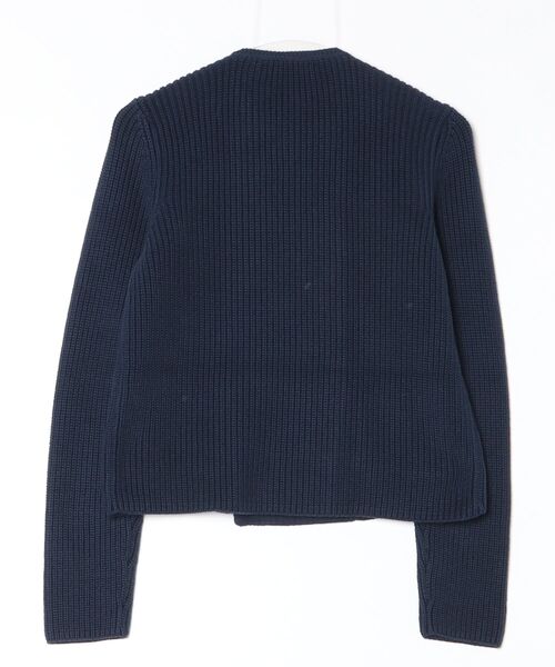 LAUREN RALPH LAUREN（ローレン ラルフ ローレン）の「ダブルブレステッド コットン セーター ジャケット（その他アウター・レディース・ネイビー系1・M/S/XS/XXS）」の3枚目の写真