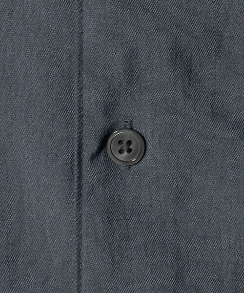 green label relaxing(グリーンレーベルリラクシング)の「ナイロン ツイル オープンカラー シャツ ブルゾン -撥水-(ナイロンジャケット・メンズ・ライトグレー/ダークグリーン/ブラック・XL/L/S/M)」の19枚目の写真