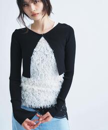 CODE A（コードエー）の「【Re】stretch hook cardigan（カーディガン/ボレロ）」