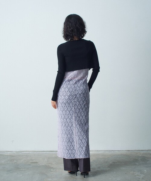 CODE A（コードエー）の「【Re】stretch hook cardigan（カーディガン/ボレロ・レディース・ブラック/ホワイト/ブラック系2・00）」の11枚目の写真