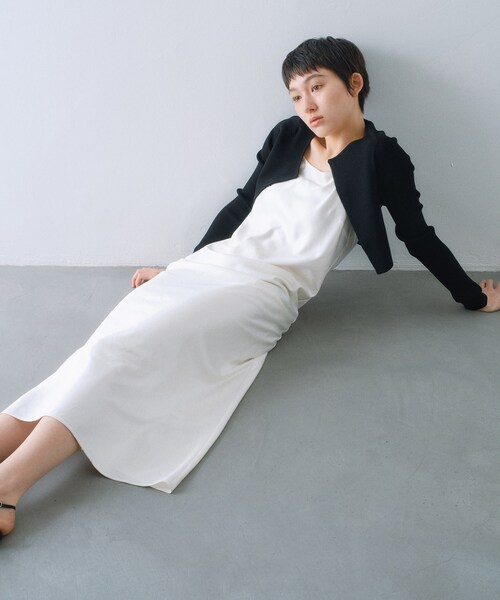 CODE A（コードエー）の「【Re】stretch hook cardigan（カーディガン/ボレロ・レディース・ブラック/ホワイト/ブラック系2・00）」の14枚目の写真