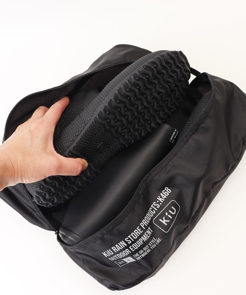 KiU(キウ)の「KiU キウ パッカブルレインブーツ 2ND(レインシューズ・レディース・ブラック・S/L/XL/3L)」の10枚目の写真
