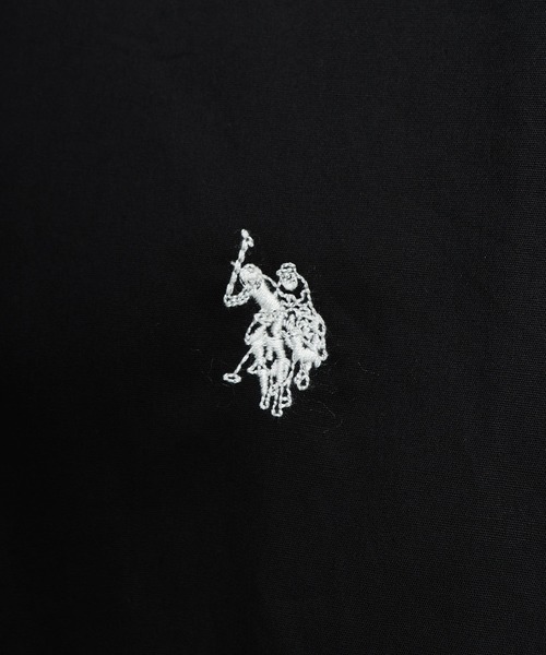 U.S. POLO ASSN.（ユーエスポロアッスン）の「U.S. POLO ASSN. (ユーエスポロアッスン) オーバーサイズ 半袖 シャツ ワンポイント ロゴ 刺繍 綿100% 無地 カジュアルシャツ（シャツ/ブラウス・メンズ・ネイビー/ブラック/ホワイト/サックスブルー・LL/L/M）」の10枚目の写真