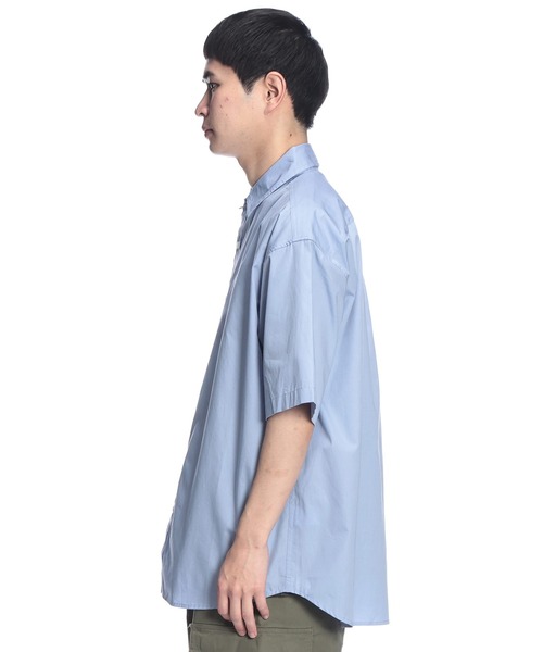 U.S. POLO ASSN.（ユーエスポロアッスン）の「U.S. POLO ASSN. (ユーエスポロアッスン) オーバーサイズ 半袖 シャツ ワンポイント ロゴ 刺繍 綿100% 無地 カジュアルシャツ（シャツ/ブラウス・メンズ・ネイビー/ブラック/ホワイト/サックスブルー・LL/L/M）」の13枚目の写真