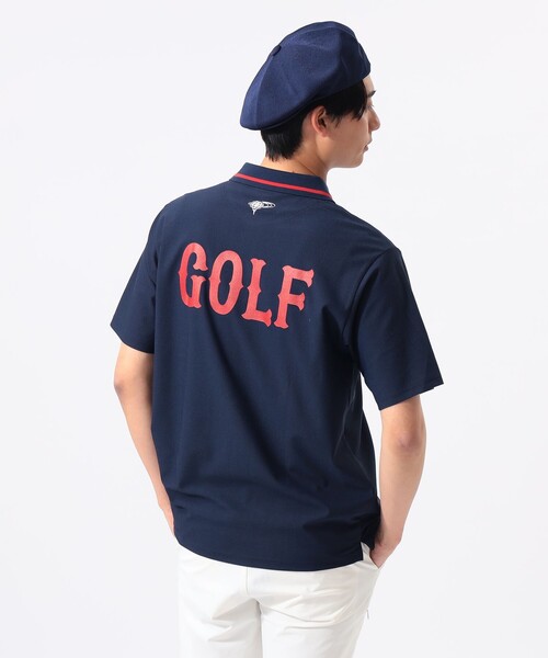 BEAMS GOLF(ビームスゴルフ)の「ORANGE LABEL / リブライン ロゴポロシャツ(UVカット)(ポロシャツ・メンズ・ブラック/ネイビー/ホワイト・M/S/XL/L)」の3枚目の写真