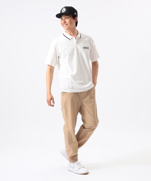 BEAMS GOLF(ビームスゴルフ)の「ORANGE LABEL / リブライン ロゴポロシャツ(UVカット)(ポロシャツ・メンズ・ブラック/ネイビー/ホワイト・M/S/XL/L)」の4枚目の写真