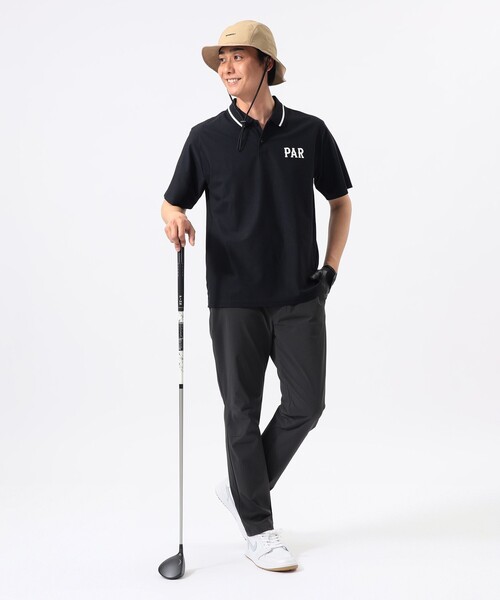 BEAMS GOLF(ビームスゴルフ)の「ORANGE LABEL / リブライン ロゴポロシャツ(UVカット)(ポロシャツ・メンズ・ブラック/ネイビー/ホワイト・M/S/XL/L)」の6枚目の写真