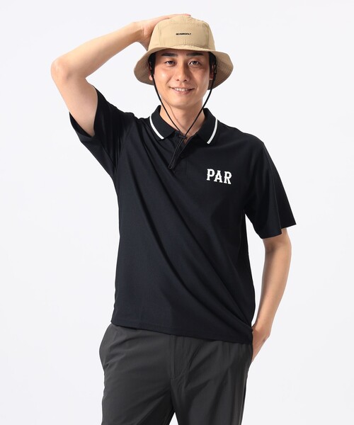 BEAMS GOLF(ビームスゴルフ)の「ORANGE LABEL / リブライン ロゴポロシャツ(UVカット)(ポロシャツ・メンズ・ブラック/ネイビー/ホワイト・M/S/XL/L)」の7枚目の写真