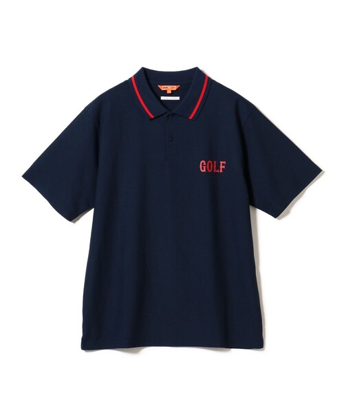 BEAMS GOLF(ビームスゴルフ)の「ORANGE LABEL / リブライン ロゴポロシャツ(UVカット)(ポロシャツ・メンズ・ブラック/ネイビー/ホワイト・M/S/XL/L)」の13枚目の写真