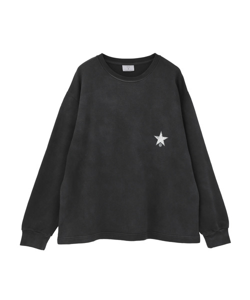 CONVERSE TOKYO（コンバーストウキョウ）の「PIGMENT DYED BACK PRINT SWEAT（スウェット・レディース・サックスブルー/ブラック/ホワイト・MEDIUM/SMALL）」の12枚目の写真