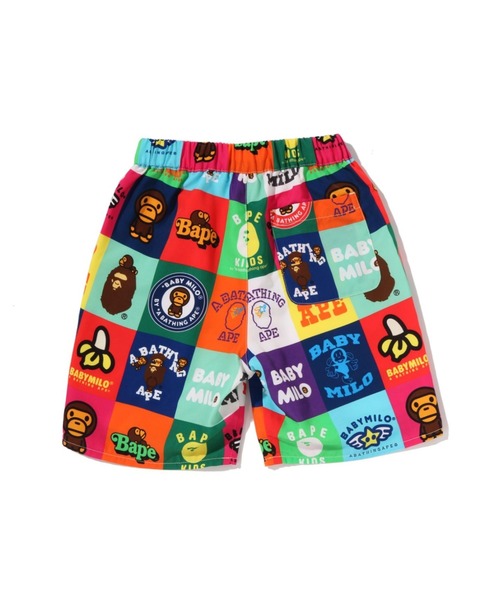 A BATHING APE（アベイシングエイプ）の「BABY MILO PATCHWORK SHORTS（その他パンツ・キッズ・マルチ・110/140/120/100/130）」の2枚目の写真