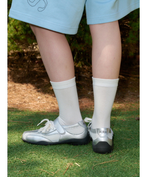 FORRR(フォルンルン)の「Mesh Lace Strap Sneakers - 4Color(スニーカー・レディース・ブラック/アイボリー/ブラウン/シルバー・23cm/24cm/25cm)」の5枚目の写真
