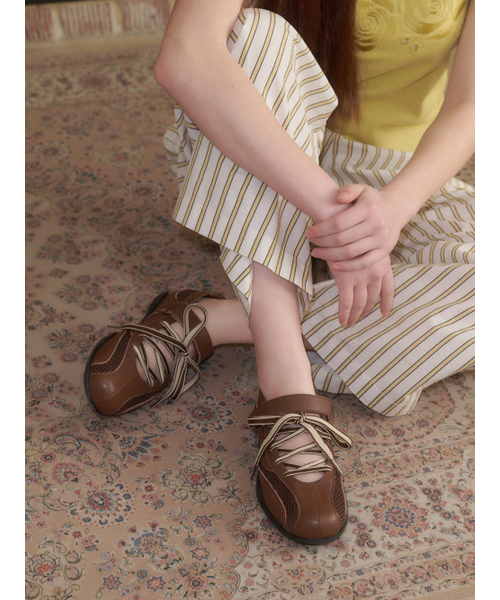 FORRR(フォルンルン)の「Mesh Lace Strap Sneakers - 4Color(スニーカー・レディース・ブラック/アイボリー/ブラウン/シルバー・23cm/24cm/25cm)」の9枚目の写真