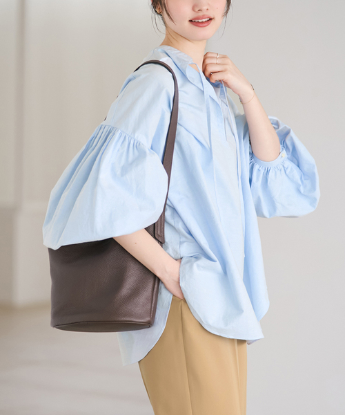 plage(プラージュ)の「《一部店舗・WEB限定追加》オックスボリュームブラウス(シャツ/ブラウス・レディース・ホワイト/スカイブルー/ブラック・FREE)」の3枚目の写真