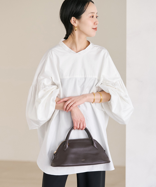 plage(プラージュ)の「《一部店舗・WEB限定追加》オックスボリュームブラウス(シャツ/ブラウス・レディース・ホワイト/スカイブルー/ブラック・FREE)」の13枚目の写真