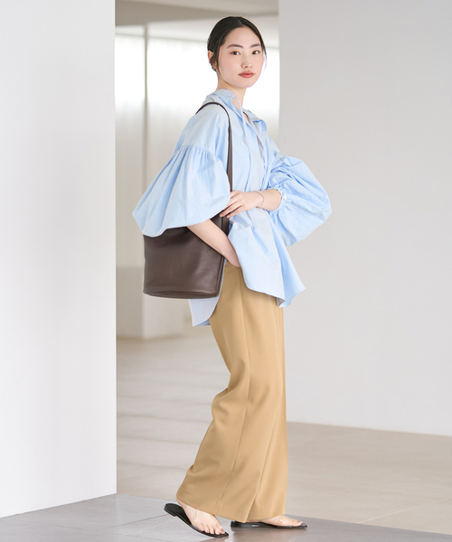 plage(プラージュ)の「《一部店舗・WEB限定追加》オックスボリュームブラウス(シャツ/ブラウス・レディース・ホワイト/スカイブルー/ブラック・FREE)」の18枚目の写真