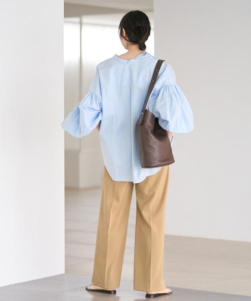 plage(プラージュ)の「《一部店舗・WEB限定追加》オックスボリュームブラウス(シャツ/ブラウス・レディース・ホワイト/スカイブルー/ブラック・FREE)」の19枚目の写真