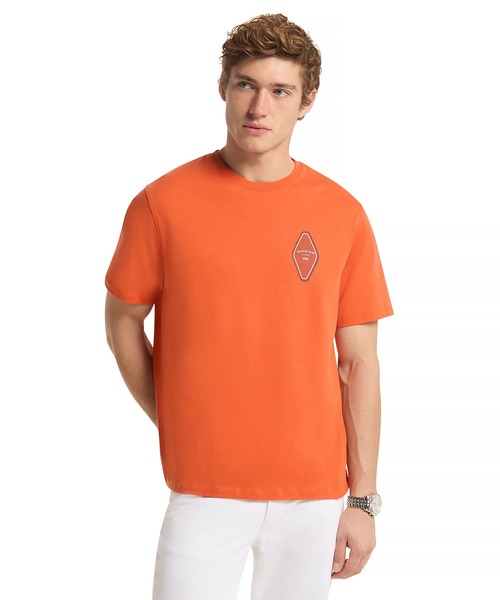 MICHAEL KORS(マイケルコース)の「MK HTL KEYCHAIN TEE ニット(Tシャツ/カットソー・メンズ・オレンジ系・M/L)」の1枚目の写真