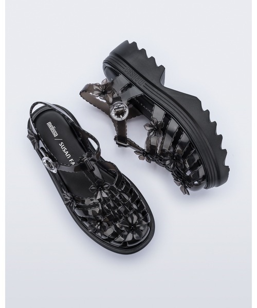 melissa(メリッサ)の「MELISSA POSSESSION PLATFORM SAKURA +SUSANFANG AD(サンダル・レディース・ピンク/ホワイト/ブラック/ブルー・38/37/39/35-36)」の2枚目の写真